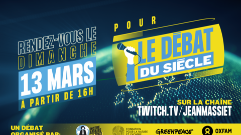 A suivre sur Twitch le Débat du Siècle A suivre sur Twitch le Débat du Siècle